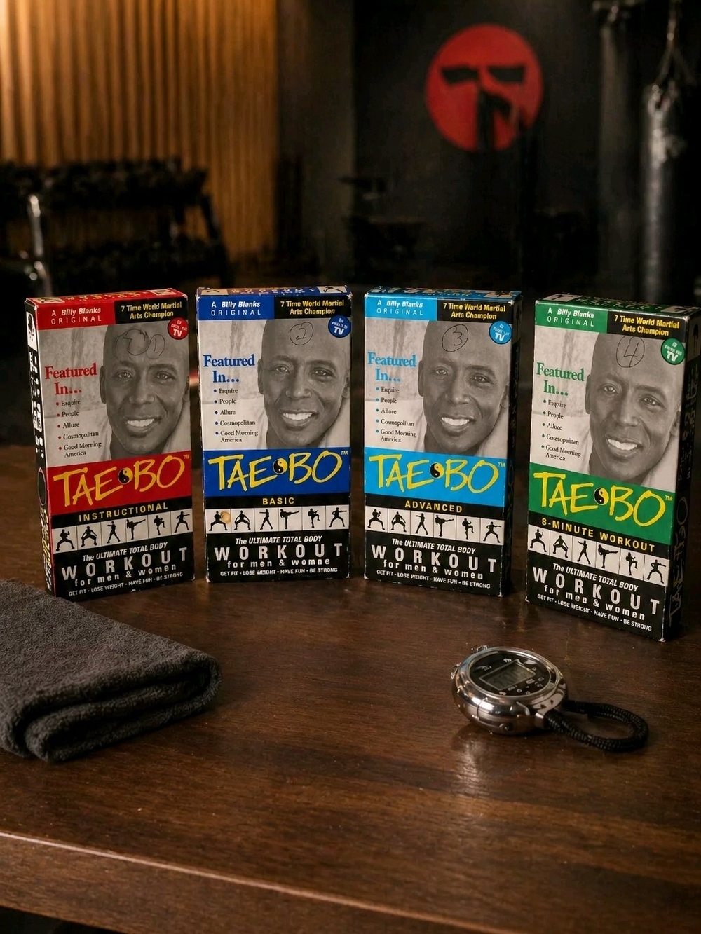 Billy Blanks TAE BO Workout Exercise Lot Set 4 VHS Tapes  Original 1998 Complete